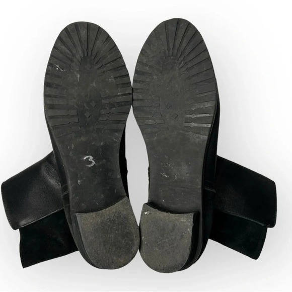 Barbara Barbieri Black Suede and Leather Side Zip Ankle Bootie 39 - Picture 6 of 8